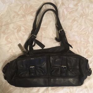 Mango Genuine Leather Handbag